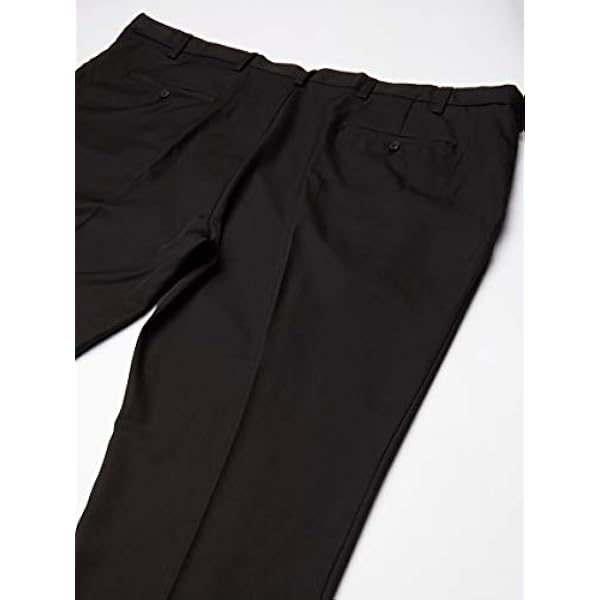 Van Heusen Big And Tall Flat Front Straight Fit Solid Dress Pant Pantaloni Eleganti Uomo